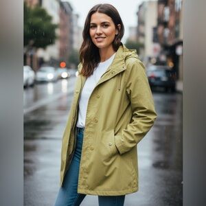 Eileen Fisher Chartreuse Utility Jacket